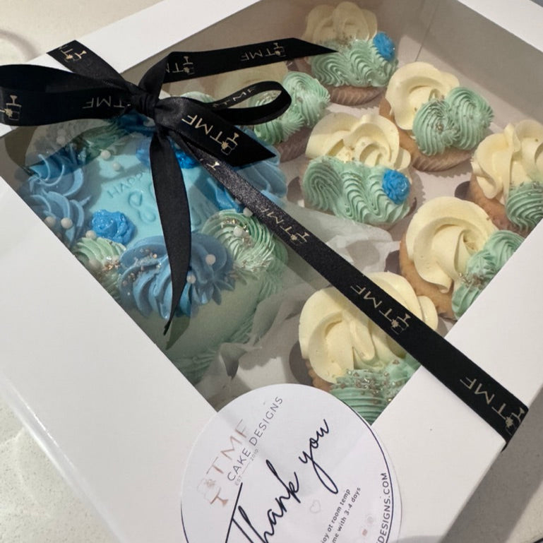 Mini Bento Cake and Cupcakes