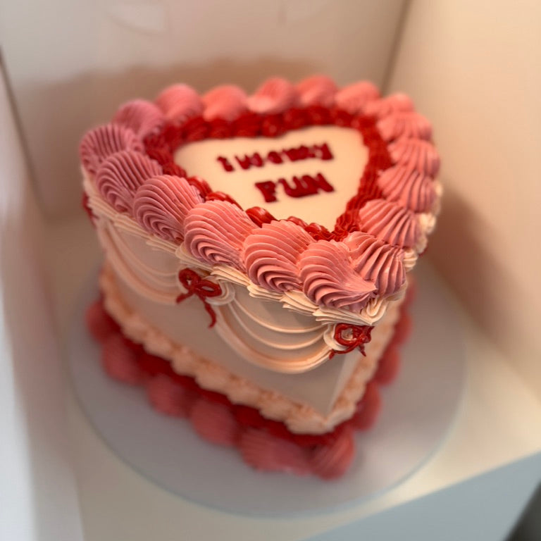 Vintage Heart Cake