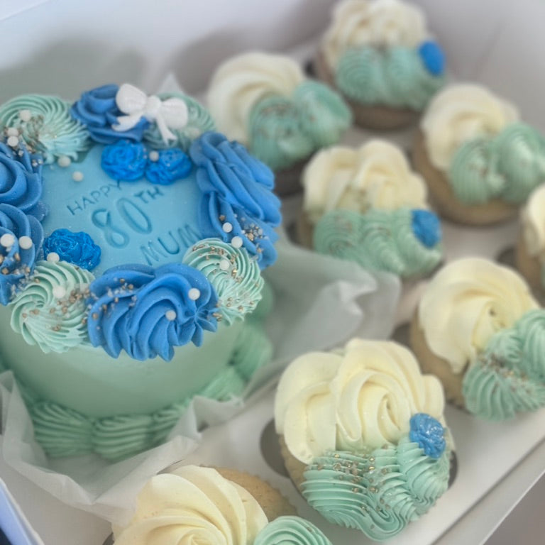 Mini Bento Cake and Cupcakes