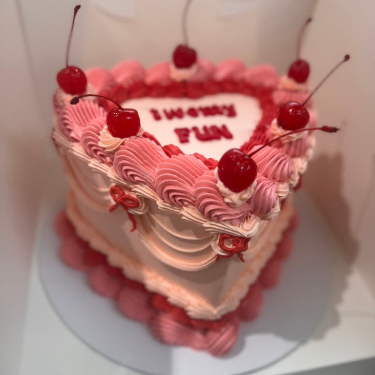 Vintage Heart Cake