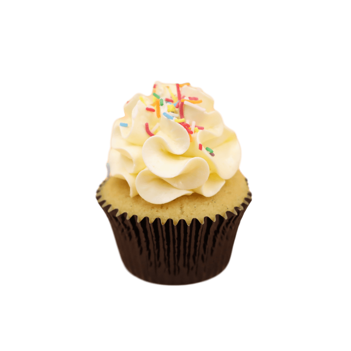 mini cupcake with sprinkles