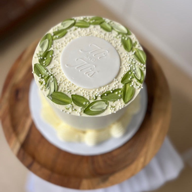 Single tier Cake - Elopement