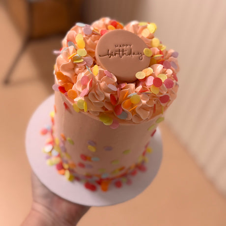 confetti birthday cake