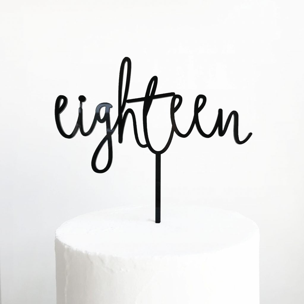 Acrylic Cake Topper - Milestone Numbers - TMF Cake Designs