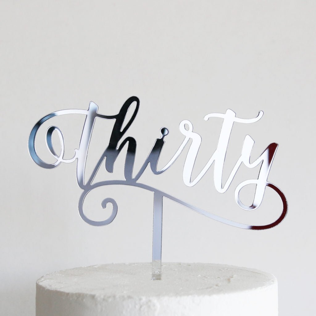 Acrylic Cake Topper - Milestone Numbers - TMF Cake Designs