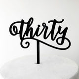 Acrylic Cake Topper - Milestone Numbers - TMF Cake Designs