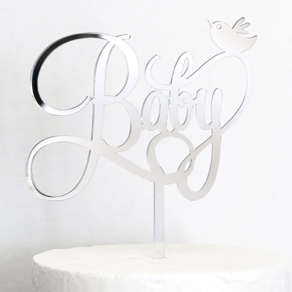 Acrylic Cake Toppers - Baby Shower - TMF Cake Designs