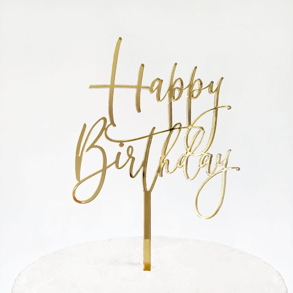 Acrylic Cake Toppers - Birthday - TMF Cake Designs