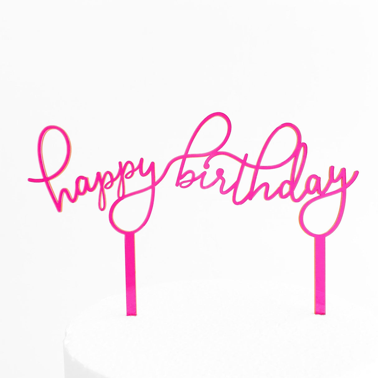 Acrylic Cake Toppers - Birthday - TMF Cake Designs