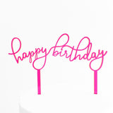 Acrylic Cake Toppers - Birthday - TMF Cake Designs