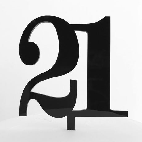 Acrylic Cake Topper - Classic Numbers