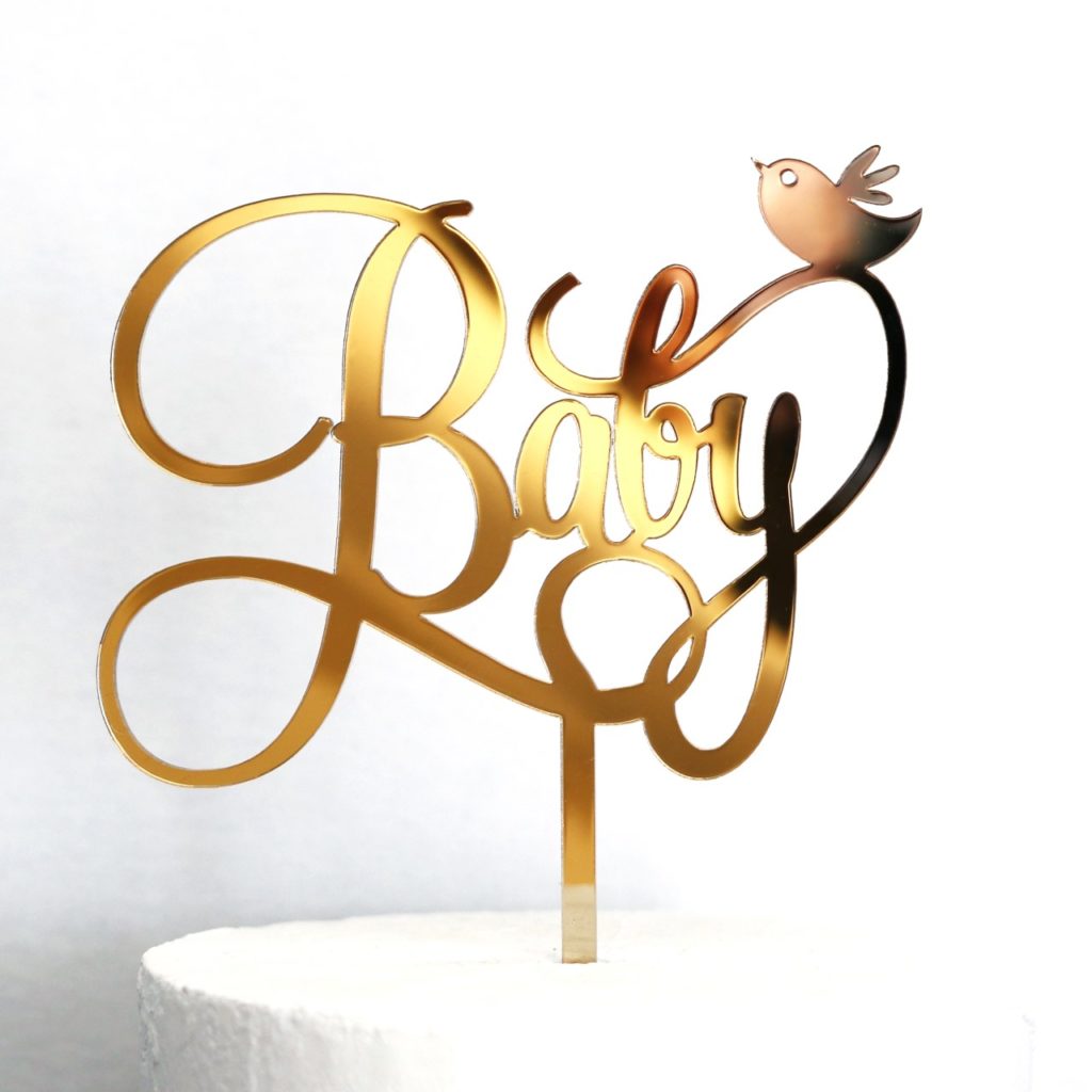 Acrylic Cake Toppers - Baby Shower