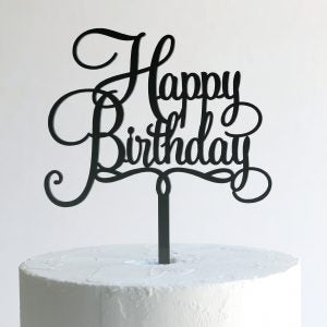 Acrylic Cake Toppers - Birthday